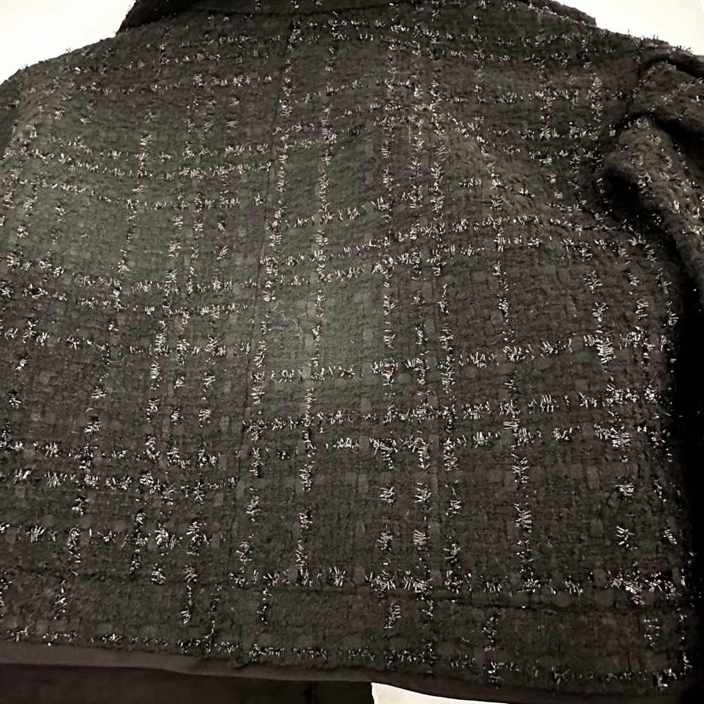 Assignment Cropped Black Jacket With Sparkly Fabr… - image 5